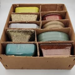 ミニ盆栽鉢 小鉢 9個セットのサムネイル