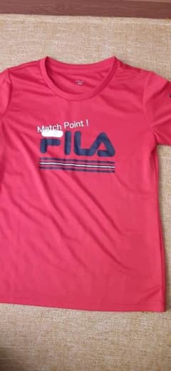 お値下げ‼️FILA☆Tシャツ赤☆テニス☆スポーツウェアのサムネイル