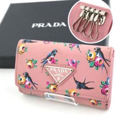 ✨未使用に近い✨　PRADA キーケース　フローラル　ツバメ　三角プレート　刻印 m28534208358_1.jpg?1742511247