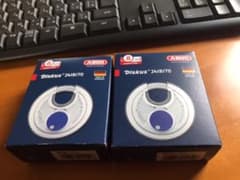 【新品】ABUS 南京錠 Diskus 24IB/70 2個! バイク/自転車のサムネイル