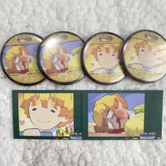 鬼滅の刃 キメツ学園 缶バッジ チェキ 我妻善逸 - メルカリ