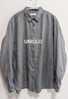 UNIQLOユニクロ長袖シャツリネン麻のサムネイル