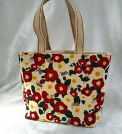 帆布リバーシブルBag(ねこツバキ)のサムネイル