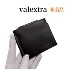 ヴァレクストラ レザー ダブル マネークリップ ブラック Valextra 美品
