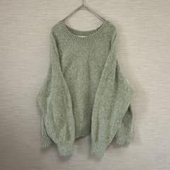 Samansa Mos2 blue サマンサモス ニット セーター F 長袖 緑のサムネイル