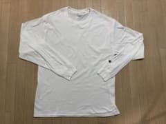 Champion ホワイト ロングスリーブ Tシャツ Lのサムネイル