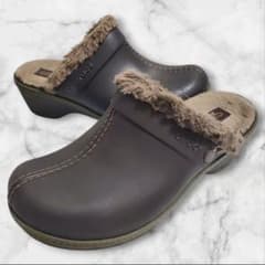 Crocs クロックス　コブラー サボサンダル　ボアサンダル　新品　廃盤希少 廃盤品◇クロックス crocs コブラー ボア付厚底 サボサンダル 7w