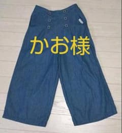 ピンクラテ デニム ワイドパンツ ガウチョパンツのサムネイル