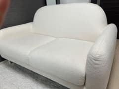 Francfranc 2人掛けソファ エルメソファ2 2S ホワイトのサムネイル