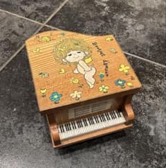 水森亜土 ピアノ型 エルゼルオルゴール 木製 レトロ希少‼️ - メルカリ