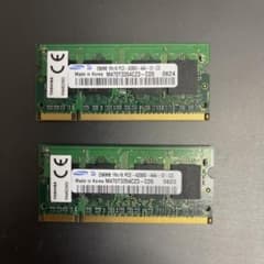 Samsung PC2-4200S 256MB メモリー 2枚セットのサムネイル