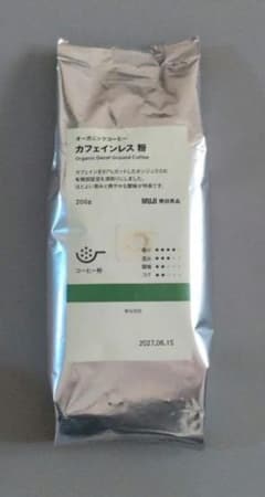 無印良品 オーガニックコーヒー カフェインレス 粉 200gのサムネイル