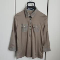 【美品】 BURBERRY チェック 2WAYロールアップ七分袖ボタンシャツ 2のサムネイル