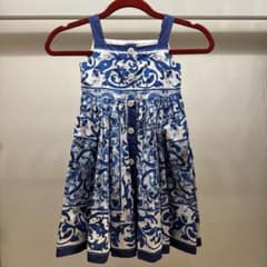 Dolce&Gabbana子供100cmドルガバキッズ￼ノースリーブワンピース