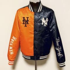 ヤンキース メッツ スタジャン L ニューヨーク サブウェイシリーズ ジャケット ヤンキース メッツ スタジャン L ニューヨーク サブウェイシリーズ