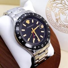 稼働 VERSACE 腕時計 VE11 GMT デイト 美品 外箱付 3208 稼働 VERSACE 腕時計 VE11 GMT デイト 美品 外箱付 3208 - メルカリ
