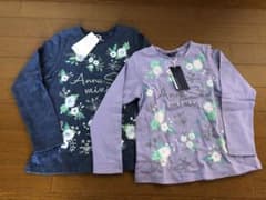 【新品タグ付き】ANNA SUI/カットソー/姉妹/120.110セット売りのサムネイル
