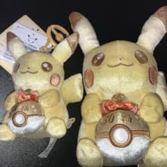 반짝반짝 피카츄 봉제인형 반짝반짝 피카츄 마스코트 2점 세트 신품