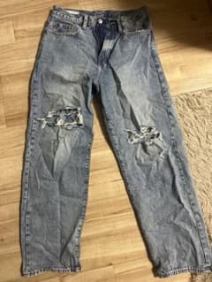 GAP バギーフィット デニムパンツ 29×30 ダメージ加工のサムネイル