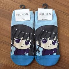 캐릭터 무늬 양말 23-25cm 하늘색