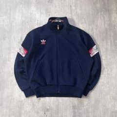 90s デサント期 アディダス ジャージ y2k トレフォイル L 短丈 濃紺