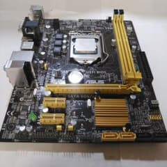 lga1150訳あり　h81m-aマザーボードジャンクピン折れg1820付きのサムネイル