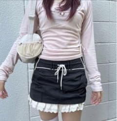 SCULPTOR Lace Lowrise Skirt レースローライズスカートのサムネイル