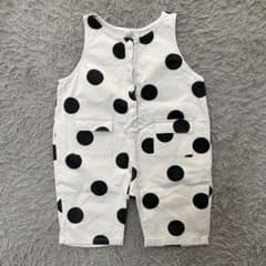 ⭐︎美品⭐︎韓国子供服ドット柄カバーオール