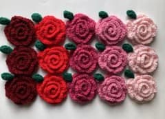 アクリルタワシ15個（薔薇）のサムネイル