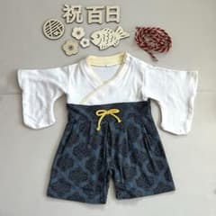 即購入 OK★ベビー袴 60cm 男の子 100日祝い お食い初め 記念撮影のサムネイル