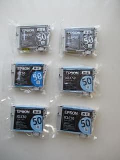 EPSON純正インクICBK50・ICC50・ICLC50のサムネイル