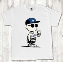 Thumbnail of チャーリーブラウン ドジャース MLB 白 Tシャツ M