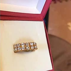 キャンセルのため再出品♡ゴールドフルエタニティリング♡のサムネイル
