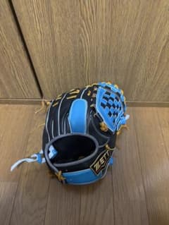 ZETT 軟式 野球グローブ 黒・青 源田モデルのサムネイル