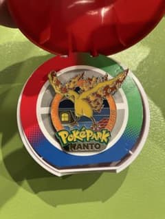 モンスターボール付】ポケパークカントー限定 ピンバッジ ファイヤー