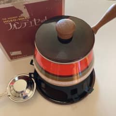 フォンデュセット　コトブキホーロー　昭和レトロのサムネイル