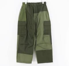 24aw コムデギャルソンオム 綿ナイロンクロス×多素材MIXカーゴパンツ