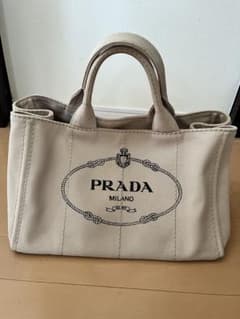 PRADA キャンバストートバッグ ベージュのサムネイル