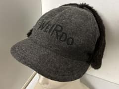 WEIRDO/ツイード/ドッグイヤー/帽子/リバーシブル/パイロットキャップ 