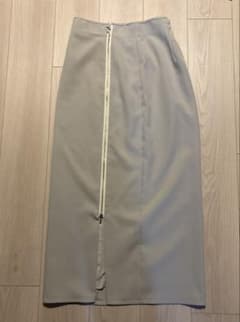 마이스트라다 사이드 지퍼 스커트 그레이지