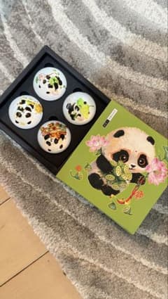 パンダデザインマグネット4個セットのサムネイル