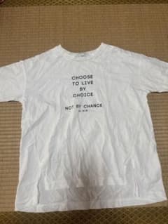 AZUL by moussy ロゴプリント 半袖Tシャツ ホワイトのサムネイル