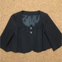 美品☆グラッシー 濃グレーボレロジャケットのサムネイル