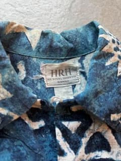 70s HRH HAWAII ヴィンテージ アロハシャツ ハワイ製 ブルーのサムネイル