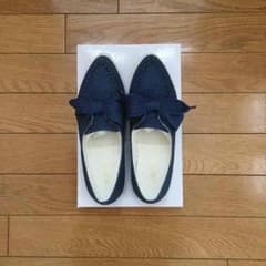 値下げ！デニム生地 シューズ 美品のサムネイル