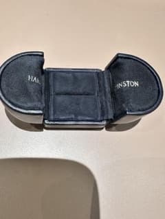 HARRISON レザー収納ボックス ネイビー♡空き箱のサムネイル