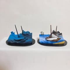 歌川広重 立体組上絵 東海道五十三次 浮世絵 桑名 七里渡口