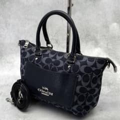 COACH 코치 숄더백 데님 2way 크로스바디 양품