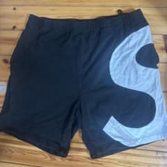 Supreme ビッグＳ　ショートパンツ ブラック Ｌのサムネイル
