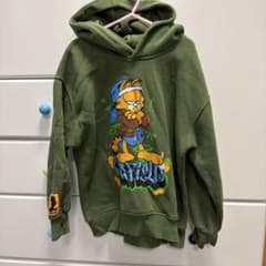 ZARA GARFIELD ガーフィールド キッズ パーカー カーキのサムネイル